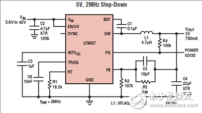 [原創] Linear LT8607 42V 750mA同步降壓穩壓器解決方案