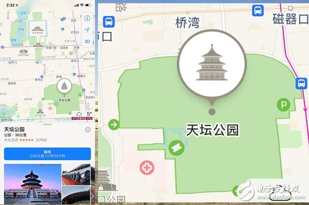 蘋(píng)果地圖這么人性化？新增40個(gè)中國(guó)地標(biāo)建筑 讓你更容易找到路線