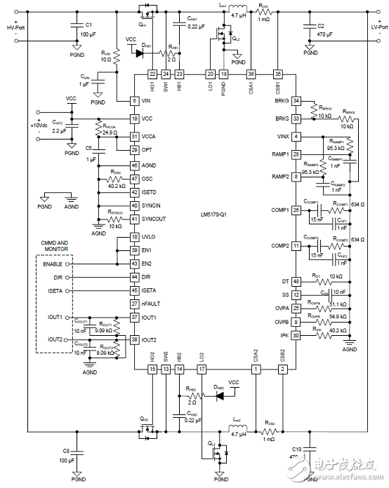TI TIDA－01168雙向汽車12V(48V)電源系統(tǒng)參考設計