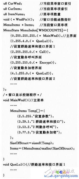 多級操作菜單顯示系統設計