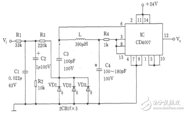 cd4007中文資料匯總（cd4007引腳圖及功能_特性及應用電路）