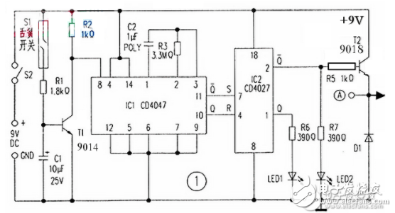 cd4047中文資料匯總（cd4047引腳圖及功能_工作原理及應用電路）