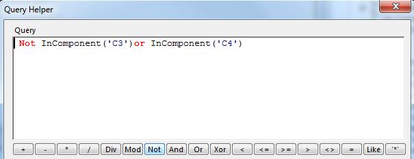 pcb設計之Query語句的應用