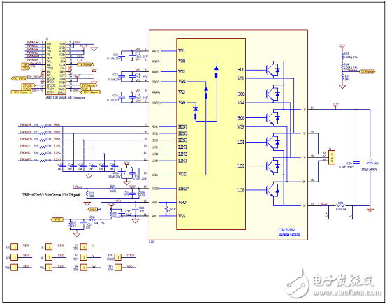 [原創] Infineon IFCM15P60GDCIPOS模塊三相馬達控制方案