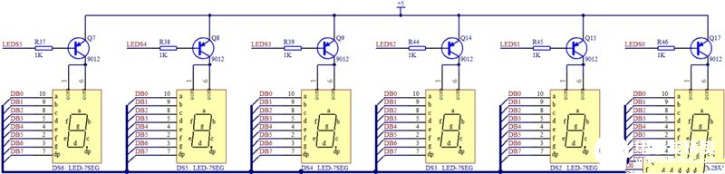 74HC138系列單片機(jī)控制LED數(shù)碼管的原理圖解析