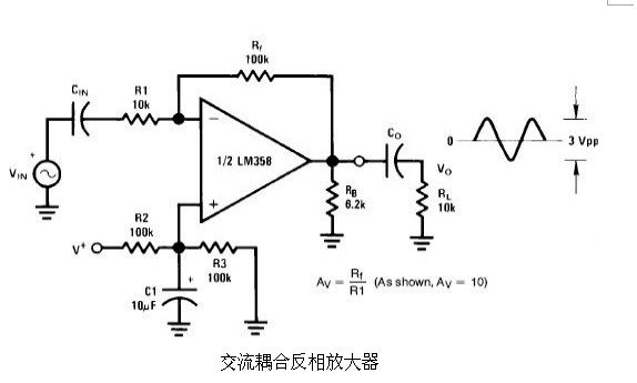 6種簡單電路圖之LM358應用電路圖（直流耦合低通RC有源濾波器 低漂移峰值檢測器）